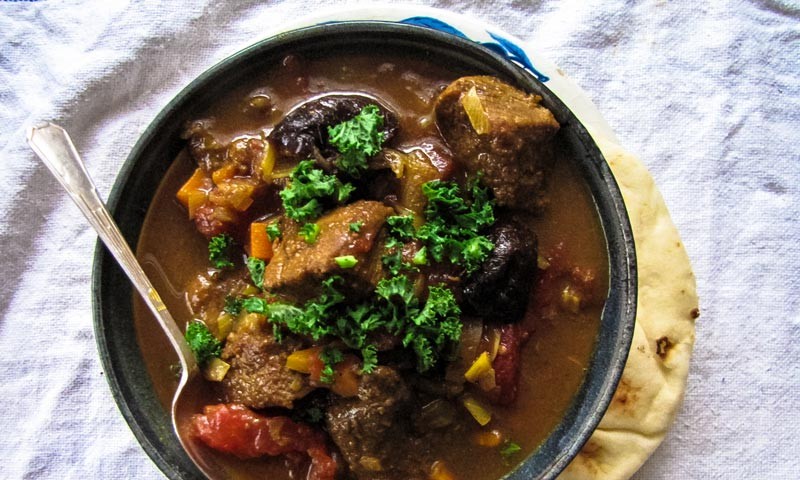 RECIPE Best Savory Beef Tagine with Prunes Azure Standard