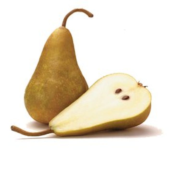 Woods Foodservice - Comice Pears, known as the sweetest pear variety, are  mellow and earthy in flavour. Available in the Winter months, these pears  are aromatic and succulent with short necks, thick