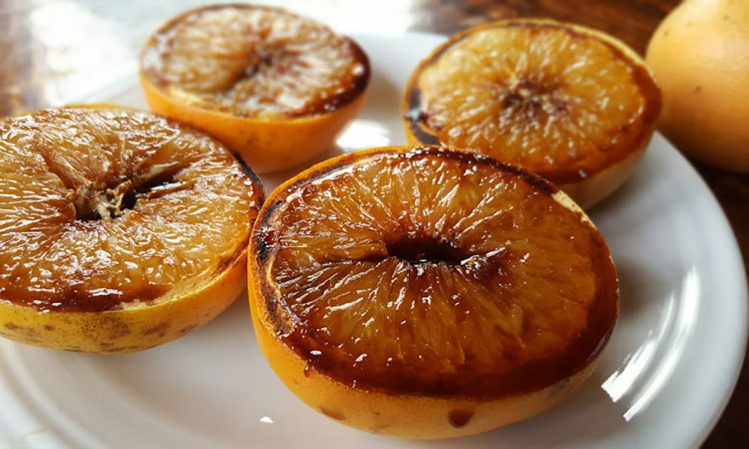 Easy Broiled Caramelized Grapefruit with Brown Sugar Azure Standard