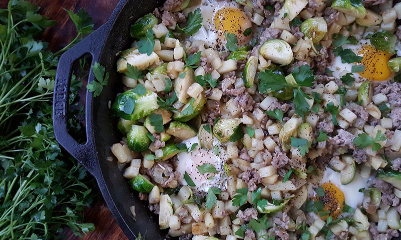 Best Breakfast Hash with Brussels Sprouts & Sausage Azure Standard
