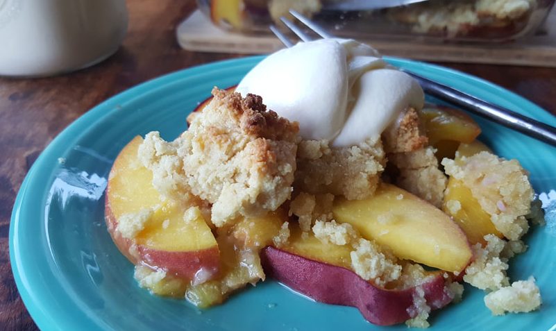 Enjoy Peaches or Nectarines in a GrainFree Paleo Cobbler Azure Standard