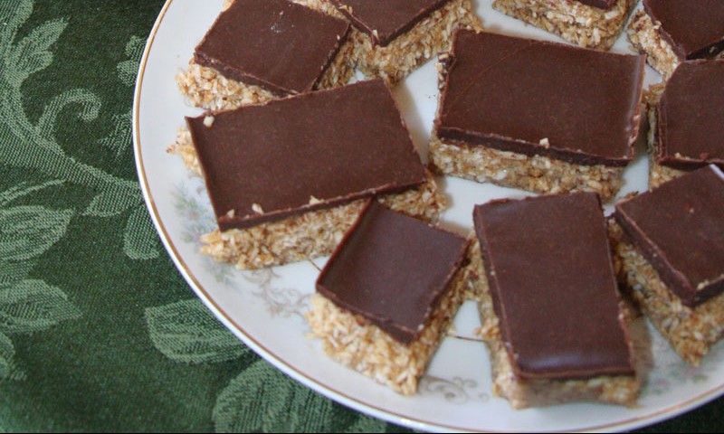 RECIPE NoBake Almond Coconut Macaroon Bars Azure Standard