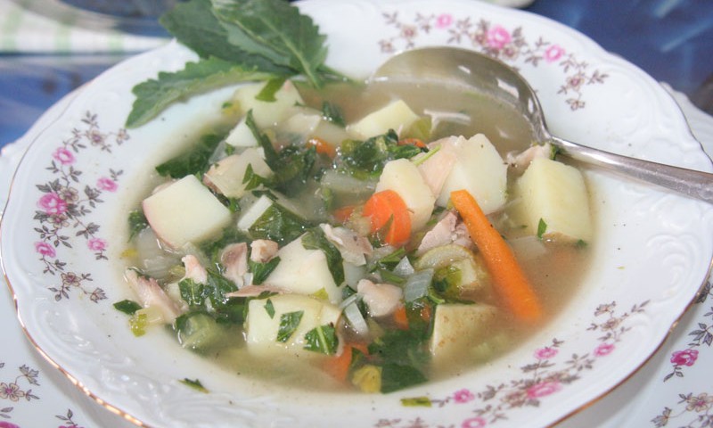 RECIPE Poultry Kale Soup with Homemade Bone Broth Azure Standard