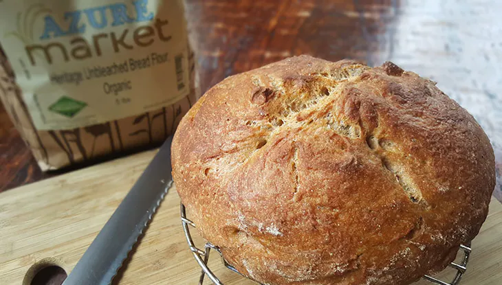 Easiest No-Knead Rustic Artisan Bread Loaf Recipe - Azure Standard
